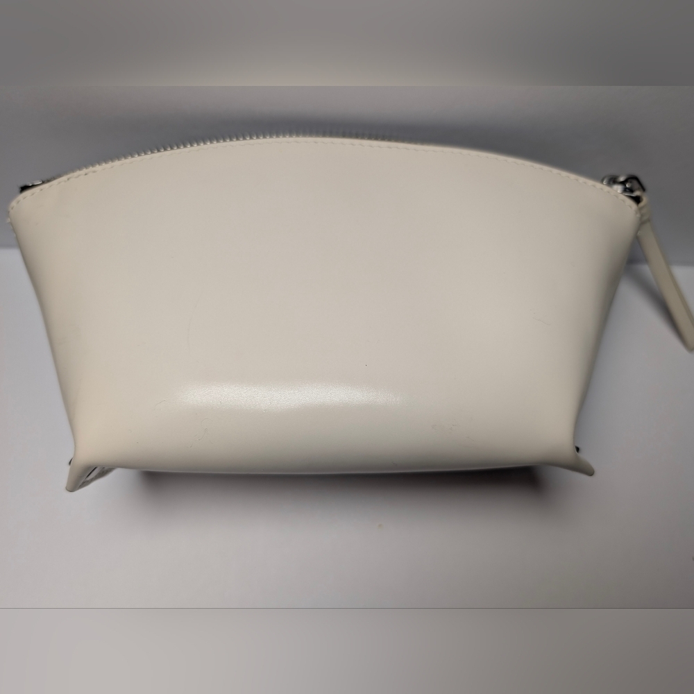 Small White leather AllSaints Anais Pouch Makeup Case - Picture 6 of 14